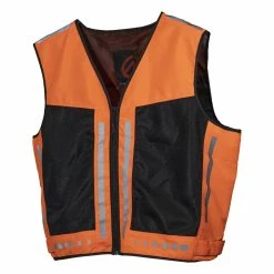 Olympia Moto Sports Hi-Viz Orange Blaze 2 Hi Vis Safety Vest