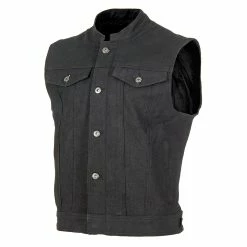Street & Steel Men's Black Redwood 2 Denim Vest
