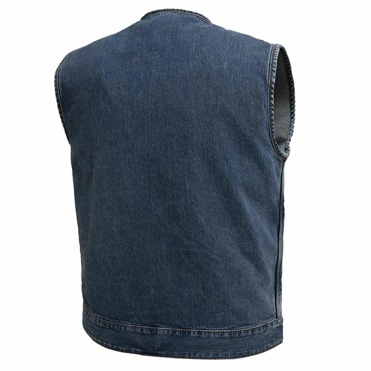 First Manufacturing Co. Men's No Limit Motorcycle Denim Vest 2 First Manufacturing Co. Men's No Limit Motorcycle Denim Vest - Image 2