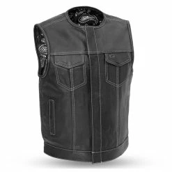 First Manufacturing Co. Men's Black/White Bandit Vest