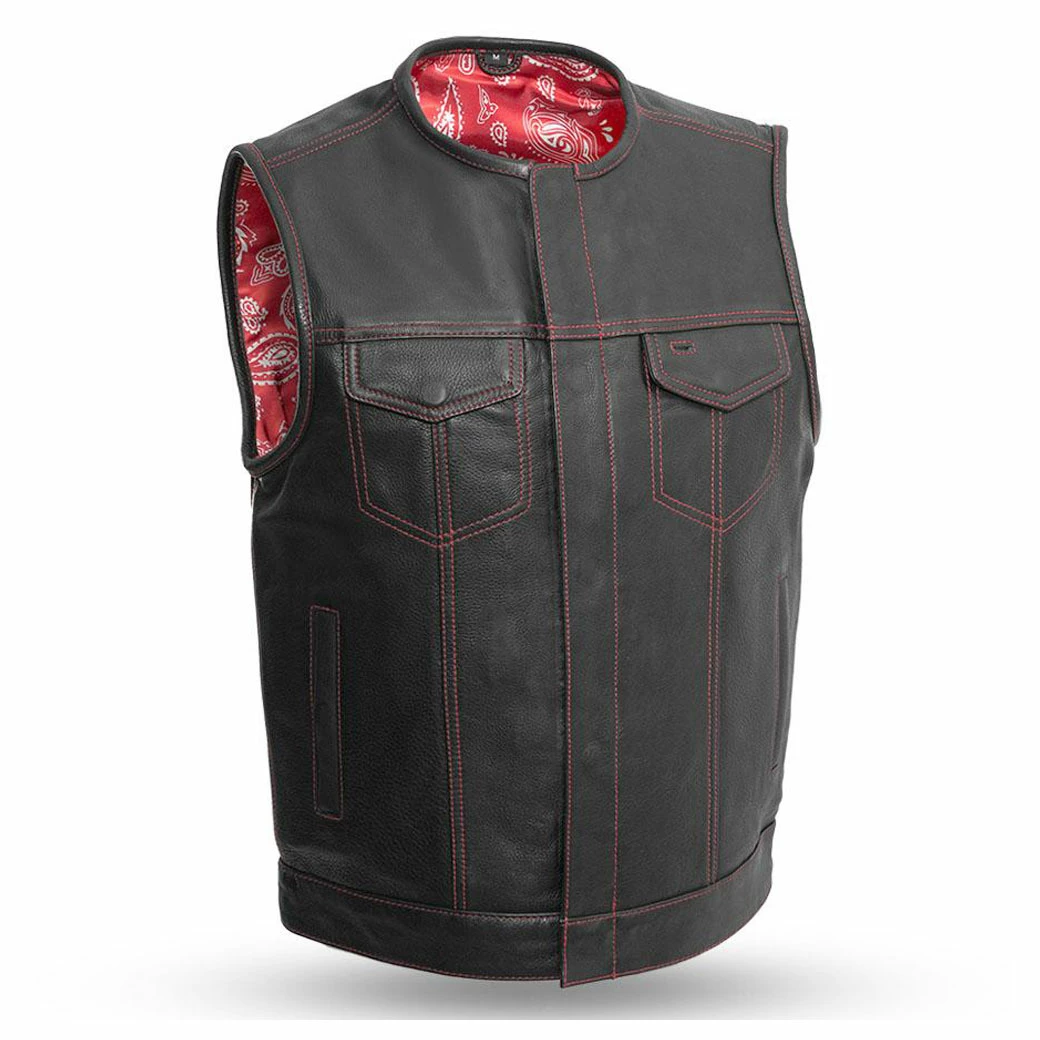 First Manufacturing Co. Men's Black/Red Bandit Vest 1 First Manufacturing Co. Men's Black/Red Bandit Vest