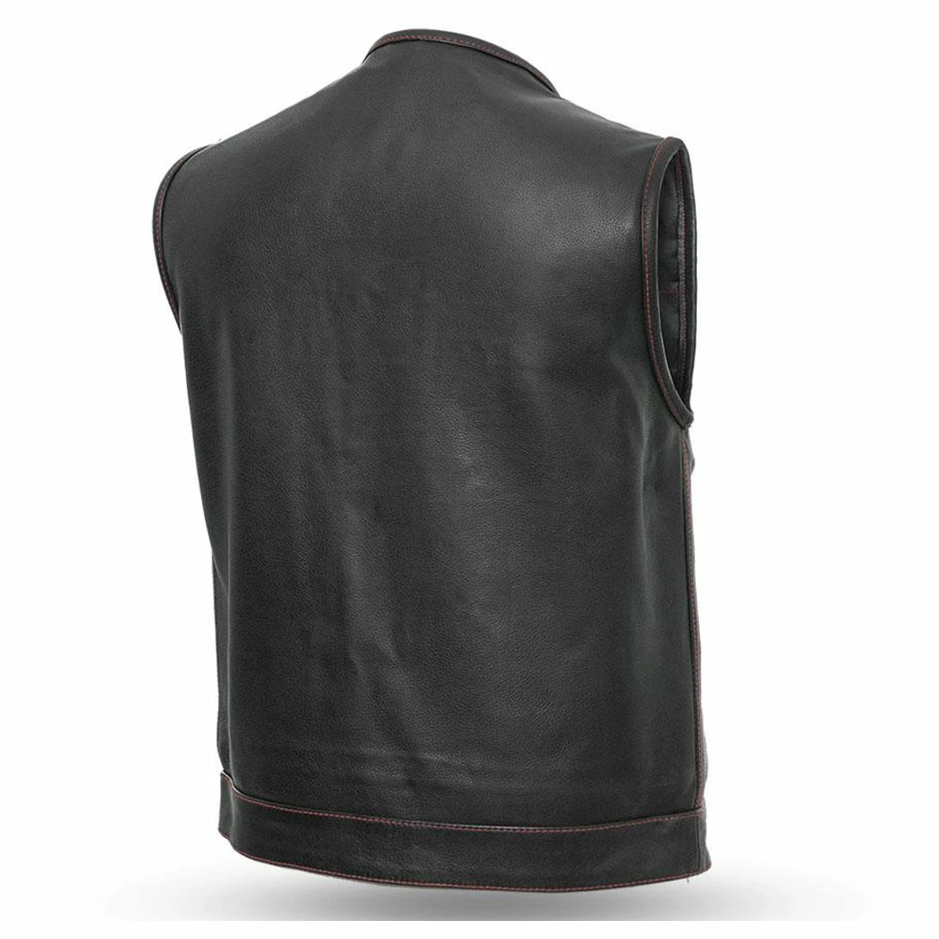 First Manufacturing Co. Men's Black/Red Bandit Vest 2 First Manufacturing Co. Men's Black/Red Bandit Vest - Image 2