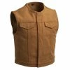 First Manufacturing Co. Men's Tan Lowside Canvas Vest