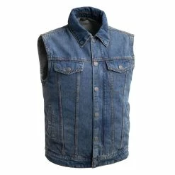 First Manufacturing Co. Men's Showdown Denim Vest