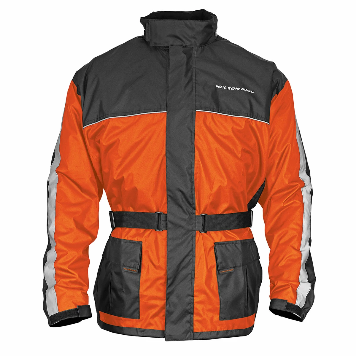 Nelson Rigg Nelson-Rigg Men's Solo Storm Orange/Black Jacket 2 Nelson Rigg Nelson-Rigg Men's Solo Storm Orange/Black Jacket - Image 2