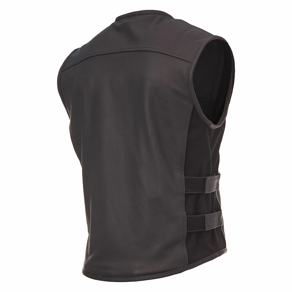 Street & Steel Men's Brawler Leather Vest 2 Street & Steel Men's Brawler Leather Vest - Image 2