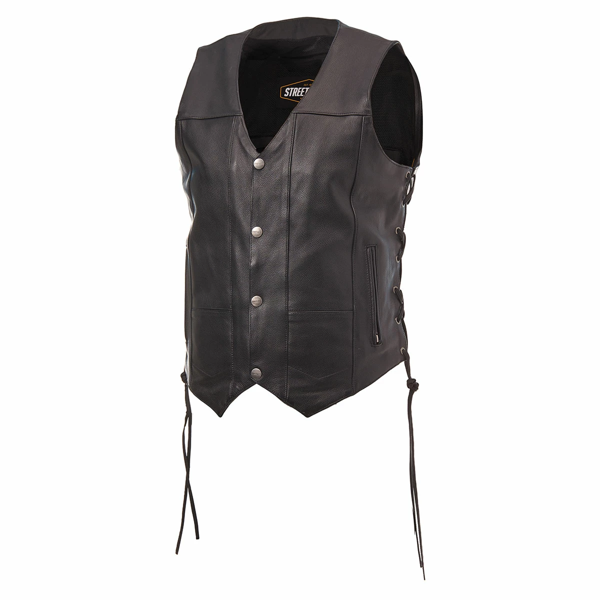 Street & Steel Men's 2nd Amendment 2 Leather Vest 1 Street & Steel Men's 2nd Amendment 2 Leather Vest