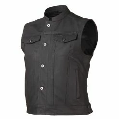 Street & Steel Men's Redwood 2 Leather Vest