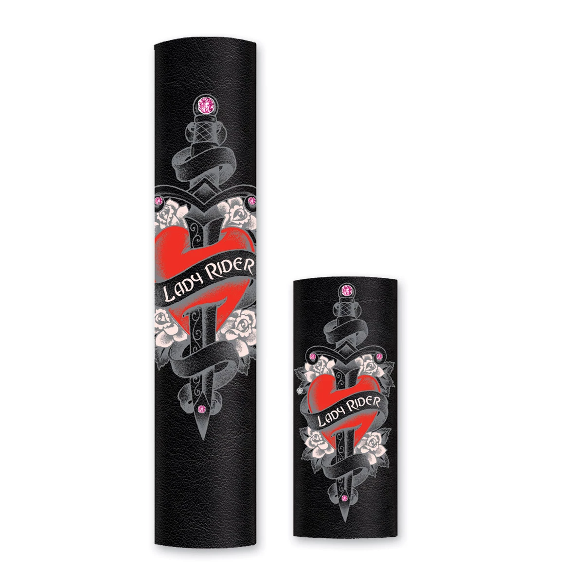 Hair Glove 8" Leather Lady Rider With Gem Stones 2 Hair Glove 8" Leather Lady Rider With Gem Stones - Image 2