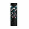 Hair Glove 4" Leather Tribal Turquoise Butterfly