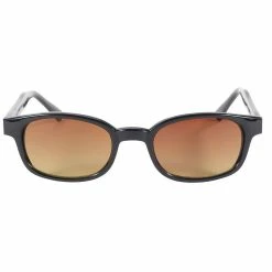 KD's Sunglasses - Black Frame With Blue Buster Amber Lens