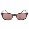 KD's Sunglasses - Black Frame With Rose Lens