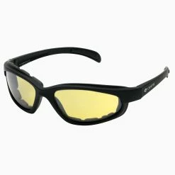 Chap'el C-1 Black Frame/Night Driving Lens Padded Sunglasses