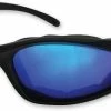 Chap'el C-1 Black Frame/Blue RV Lens Padded Sunglasses