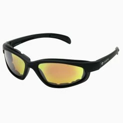 Chap'el C-1 Black Frame/Red RV Lens Padded Sunglasses