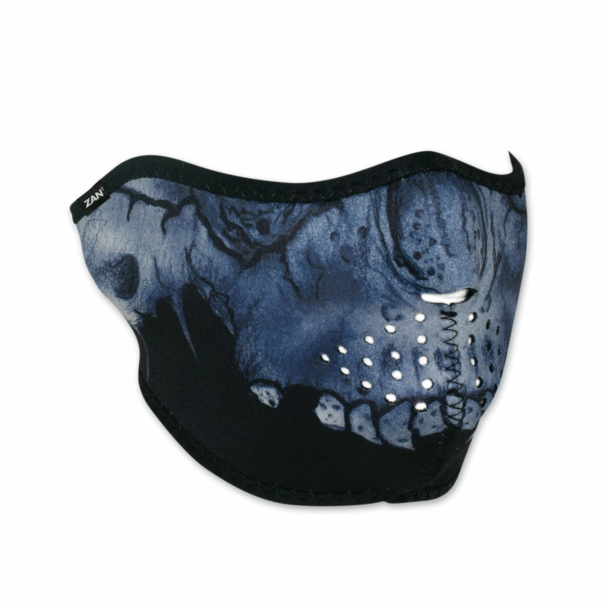 ZAN Headgear Neoprene Midnight Skull Half Mask 1 ZAN Headgear Neoprene Midnight Skull Half Mask