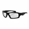 ZAN Headgear Seattle Matte Black Sunglasses With Clear Lenses