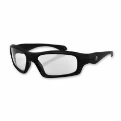 ZAN Headgear Seattle Matte Black Sunglasses With Clear Lenses