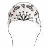 ZAN Headgear White Paisley Headband