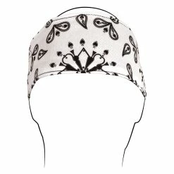 ZAN Headgear White Paisley Headband