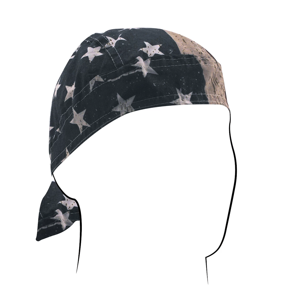 ZAN Headgear Vintage American Flag Flydanna Headwrap 1 ZAN Headgear Vintage American Flag Flydanna Headwrap