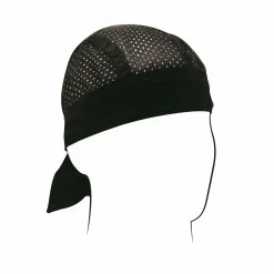 ZAN Headgear Black Vented Sport Flydanna Headwrap