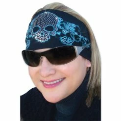 That's A Wrap Skull And Scroll Turquoise Knotty Band