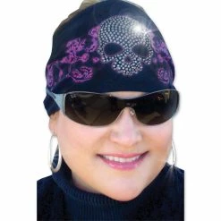 That's A Wrap Skull And Scroll Pink Knotty Band