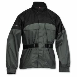 Firstgear Men's Rainman Black/Silver Rain Jacket