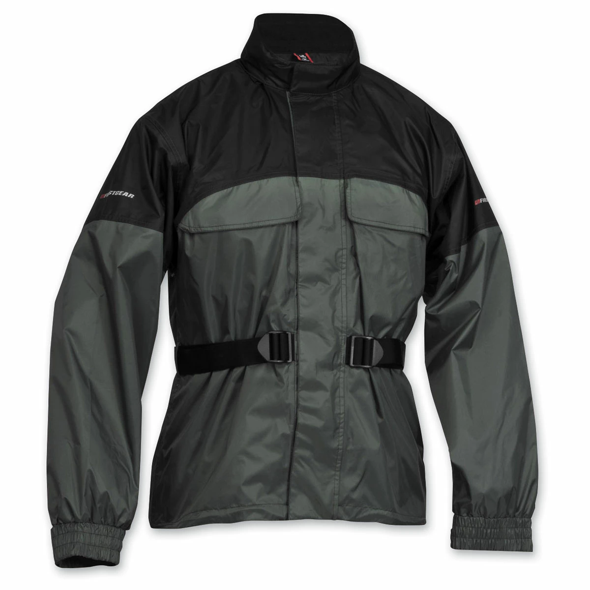 Firstgear Men's Rainman Black/Silver Rain Jacket 1 Firstgear Men's Rainman Black/Silver Rain Jacket