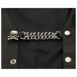 Eagle Leather Skull And Crossbones Vest Extender -Motorcycle Accessories Shop 174 551 C V1