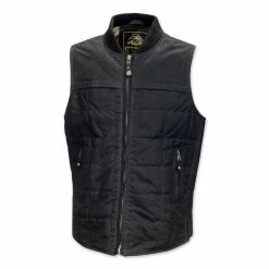 Roland Sands Design Ringo Men's Black Waxed Cotton Vest
