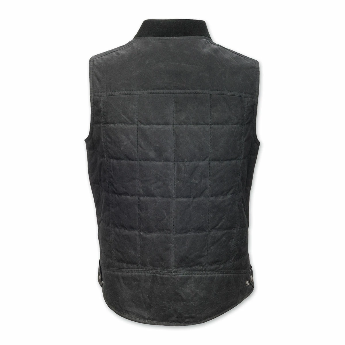 Roland Sands Design Ringo Men's Black Waxed Cotton Vest 2 Roland Sands Design Ringo Men's Black Waxed Cotton Vest - Image 2