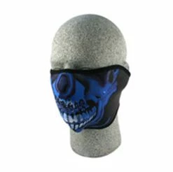 ZAN Headgear Neoprene Blue Chrome Half Mask