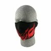 ZAN Headgear Neoprene Red Flames Half Mask