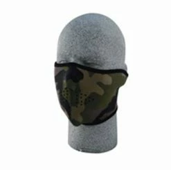 ZAN Headgear Neoprene Woodland Camo Half Mask