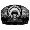 That's A Wrap Winged Chief Skull Black/White Knotty Band