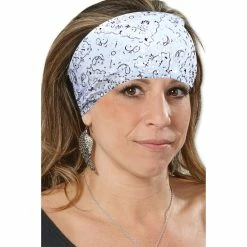 That's A Wrap Foil Bandana White Dazzle Knotty Band