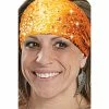 That's A Wrap Foil Bandana Orange Dazzle Knotty Band