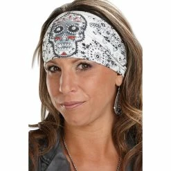 That's A Wrap Eye Candy Bandana White Knotty Band