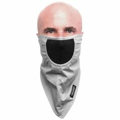 Schampa FaceFit Light Gray Tieback Face Mask
