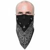Schampa FaceFit Black Paisley Hook And Loop Face Mask
