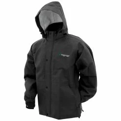 Frogg Toggs Men's Bull Frogg Black Rain Jacket