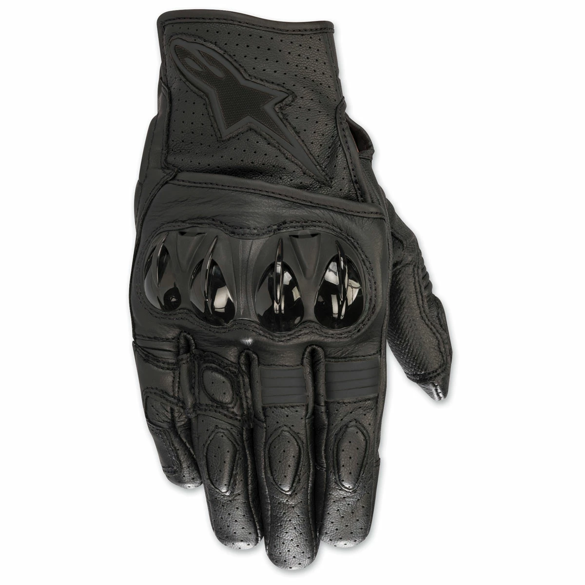 Alpinestars Men's Celer V2 Black/Black Leather Gloves 1 Alpinestars Men's Celer V2 Black/Black Leather Gloves