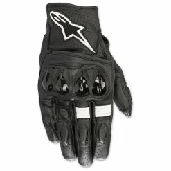 Alpinestars Men's Celer V2 Black/White Leather Gloves