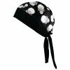 Schampa Alien White Skull Stretch Head Wrap