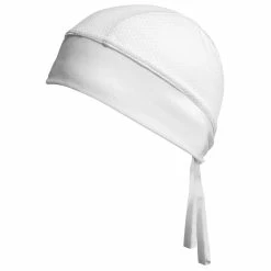Schampa White Mesh Stretch Head Wrap