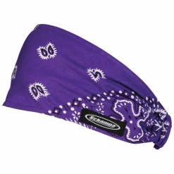 Schampa Mini Doo-Z Purple And White Paisley Headband