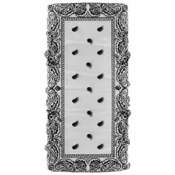 Schampa White With Black Paisley Tube