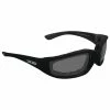 Epoch Eyewear Foam Black Sunglasses With Smoke Lens